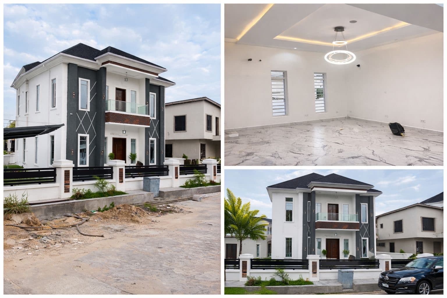 Lekki County Estate — Completed Exterior and Marble Interior
