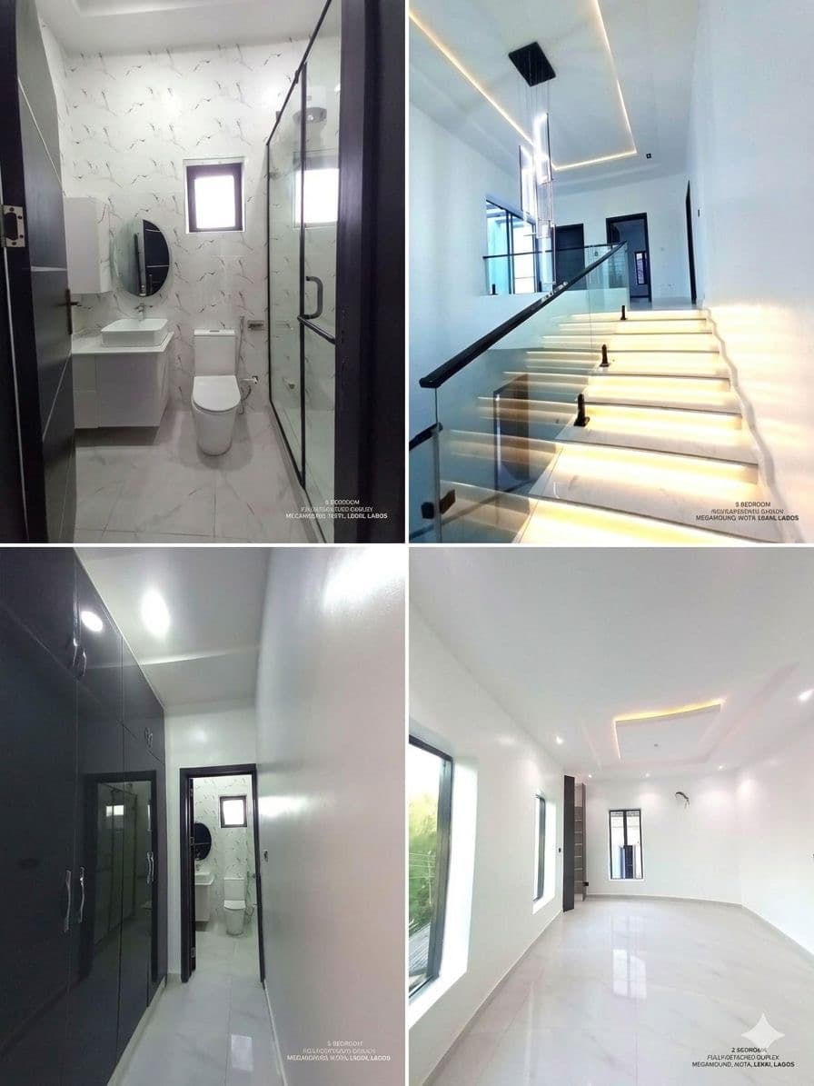 Meadow Suite — Bathroom, Staircase, and Living Spaces